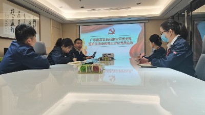 廣東嘉友食品有限公司黨支部組織生活會 和民主評議黨員會議